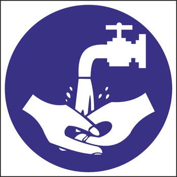 M17 мыть руки (пластик, 200х200 мм) - Знаки безопасности - Вспомогательные таблички - Магазин Охраны Труда fullBUILD